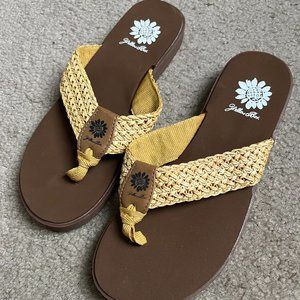 Yellow Box Flip Flops - BRAND NEW!